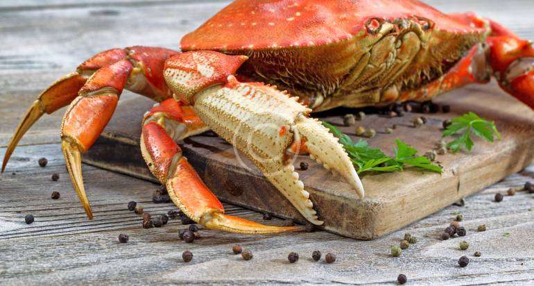 Delicate crab meat with the soft taste